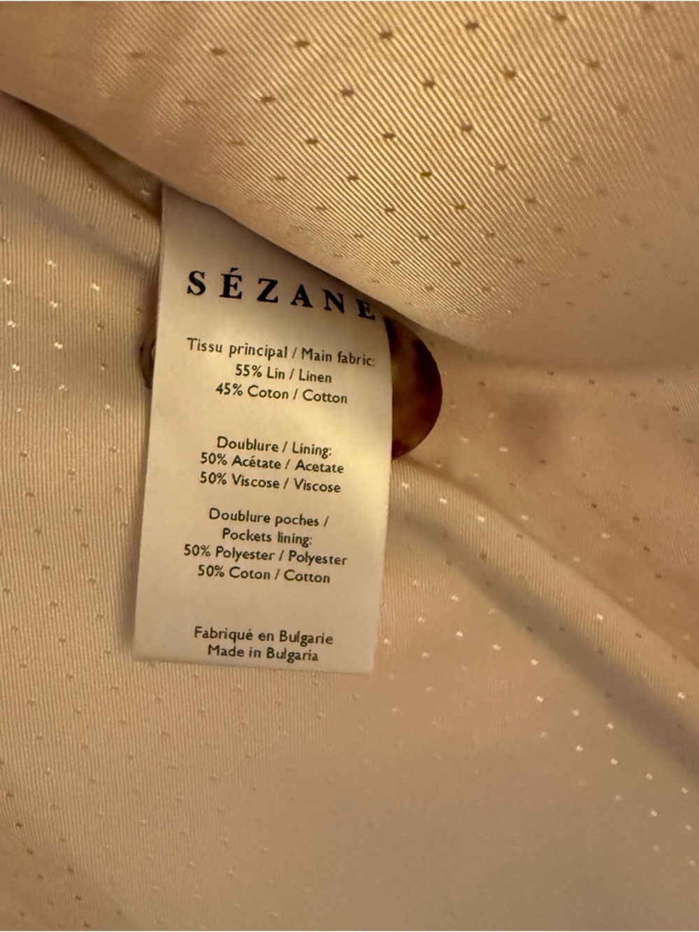 Sezane Gracie Jacket Eden - Size 36 - Picture 5 of 7